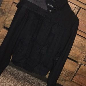 🧥 - black bomber jacket
